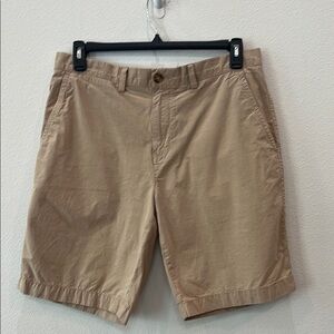 Tommy Hilfiger Tan Flat Front Shorts Men’s 34 100% Cotton